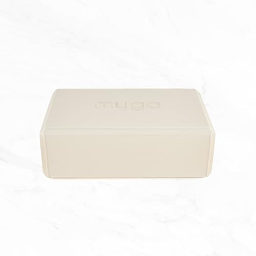 MYGA Yoga Block,Lightweight EVA Foam Yoga Brick,High Density Non-Slip Block for Yoga Poses, Pilates, Balance and Flexibility - color: Sand
