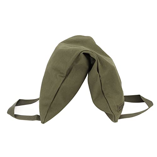 Green Yoga Sand Bag with Handle, Portable Fillable Yoga Canvas Sandbags for Workout, Adjustable Weighted Sandbag for Yoga Training and Pilates, Durable 12OZ Canvas Materia