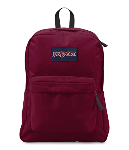 JanSport SuperBreak One Backpacks - Durable, Lightweight Bag with 1 Main Compartment, Front Utility Pocket with Built-in Organizer - Premium Backpack, Russet Red - color: Russet Red