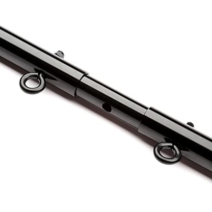 2026 Upgraded Heavy Duty Expandable Spreader Bar – Adjustable PU Straps for Pilates, Yoga - style: Black+BlackStar