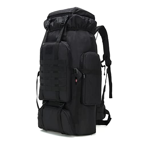 Hiking Backpack for Men 70L/100L Camping Backpack Military Rucksack Molle 3 Days Assault Pack for Climbing | Camping Backpack - color: 70l-black