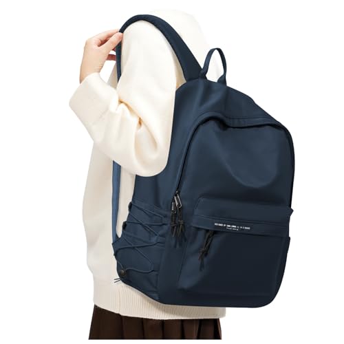 Small Backpack for School Girls Kids Women, Dark Blue Waterproof Bookbag Cute High School Back Pack for Men Teen Boys, Lightweight Travel College Backpack Mochilas Escolares para Daypack Rucksack - color: Royal Blue