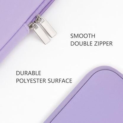 RAINYEAR 13 Inch Laptop Sleeve Compatible with 13.3" MacBook Air/Pro M1 M2 M3 M4 M5 A3449 A3240 A3113 A2681 A2338 Carrying Computer Bag Protective Cover Case (Purple) - color: Purple, size: 13"