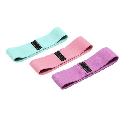 3 Pack Fabric Hip Resistance Bands, Non-Slip Glute Workout Loop Bands, 3 Tension Levels Fitness Exercise Bands for Leg Hip Training - color: Pink