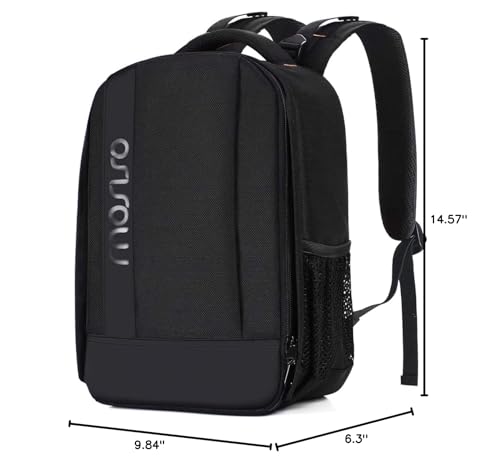 MOSISO Camera Backpack,DSLR/SLR/Mirrorless Photography Backpack Buffer Padded Shockproof Camera Bag with Customized Modular Inserts&Tripod Holder Compatible with Canon,Nikon,Sony etc, Black - color: Black