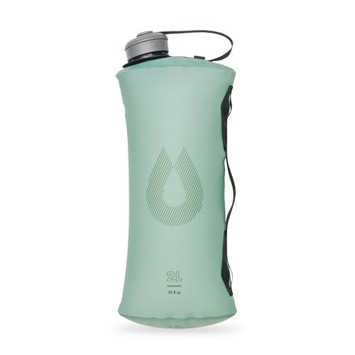 HydraPak Seeker - Collapsible Camping Water Storage (2L) - BPA & PVC Free, Hydration Reservoir Bag, Leak Proof - Sutro Green - color: Sutro Green, size: 2 Liter