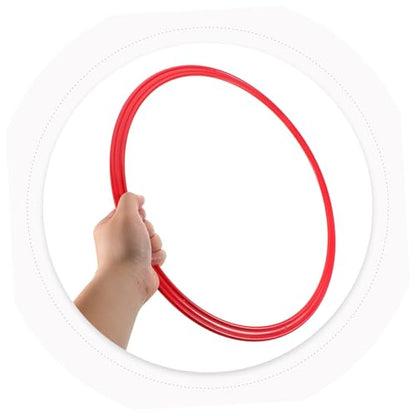 TOYANDONA 4pcs Soccer Training Rings Plastic Agility Training Circles Speed and Agility Drills Jumping Ring for Enhanced Coordination