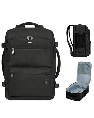 WANDF Travel Backpack For Spirit Airlines Personal Item Bag 18x14x8 with Wet Pocket, 17 Inch Laptop Backpack for Men Women（Black） - color: C-black, size: 18 inch plus