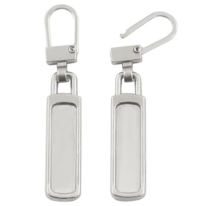 Unlorspy 6Pcs Upgraded Zipper Pull Replacements, Universal Detachable Slider Handles for Purses, Jackets, Backpacks, Boots, Coats, Luggage&Jeans(Silver) - color: Silver