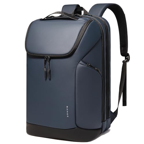 FUTURE AESTHETICS Business Commute Backpack for Men and Women, Waterproof 15.6 Inch Laptop Backpack, Durable Flight-Approved Travel Backpack for Work, Blue - color: Blue
