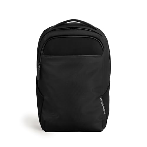 Troubadour Neo Backpack - 22L Lightweight Laptop Backpack - Ergonomic & Water Resistant - Versatile Style for Work and Travel - Charcoal Black - color: Charcoal Black