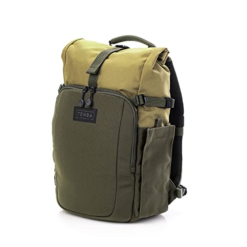 Tenba Fulton v2 10L Backpack for Mirrorless and DSLR cameras and lenses – Tan/Olive (637-731) - color: Tan/Olive, size: 10L