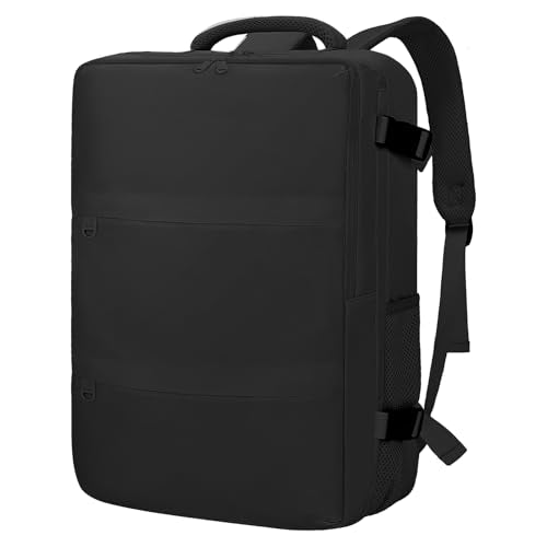 Travel Carry On Backpack for Women, TSA Approved 15.6" Laptop Daypack - color: Black, size: Large
