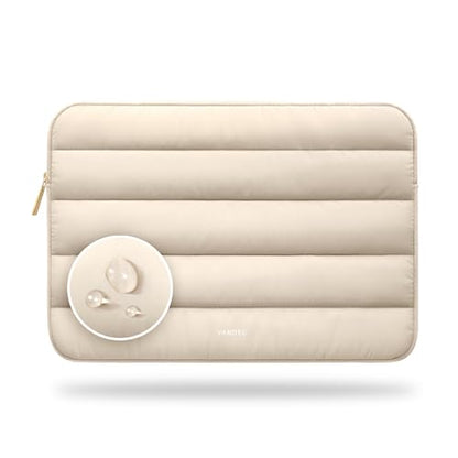 Vandel Puffy Laptop Sleeve 15-16 Inch, Laptop Case, MacBook Air Case - color: c. Sand, size: 15-16 Inch