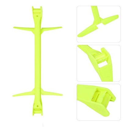 RiToEasysports Soccer Training Hurdles, Portable Adjustable Agility Hurdles Lightweight 2 Pack Yellow Cones for Athletes, Coaches, Home Workouts, Field Training Drills
