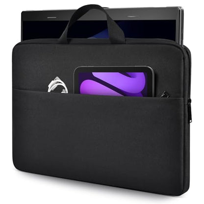 17 Inch Laptop Sleeve Carrying Case for HP 17 17.3" Laptop, HP Envy 17 17t 17m 17.3, Pavilion 17, ASUS Vivobook 17, LG Gram 17, MSI 17.3 inch Case Bag, Black - size: 17-17.3 Inch