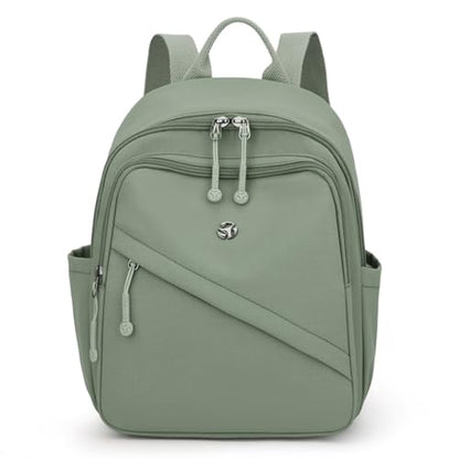 YANAER Mini Backpack Purse for Women Small Nylon Cute Light Weight Fashion Daypack for Work Travel Daily Backpack (LightGreen) - color: Lightgreen