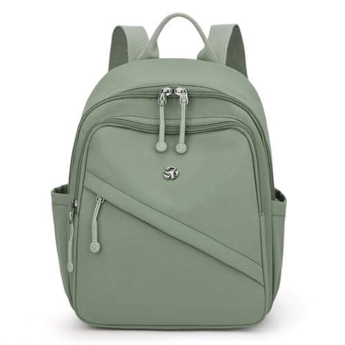 YANAER Mini Backpack Purse for Women Small Nylon Cute Light Weight Fashion Daypack for Work Travel Daily Backpack (LightGreen) - color: Lightgreen