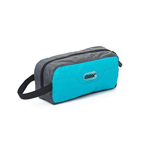 GOX Travel Small Toiletry Bag for Men Nylon Dopp Kit Medicine Bag Travel Organizer Pouch Shave Kits for Teens Toiletry Essentials Bathroom Compact (Turquoise, 9.8 * 4.3 * 3.3 Inches) - color: Turquoise, size: 9.8*4.3*3.3 Inches
