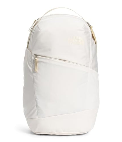 The North Face Women's Isabella 3.0 Backpack | Everyday Travel Bag with 16" Laptop Sleeve, Water-Repellent Finish, Women-Specific Fit, Gardenia White Dark Heather/Gravel-NPF, One Size - color: Gardenia White Dark Heather/Gravel-npf