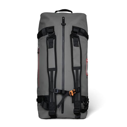 Uncharted Supply Co. The Vault Waterproof Duffel Bag - Airtight bag with Backpack Straps, Carry-On Size, Perfect for travel, boating, camping, recreation. (Gunmetal, 65L) - color: Gunmetal, size: 65L