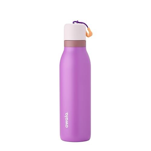 Owala FreeSip Twist Insulated Stainless Steel Water Bottle with Straw for Sports and Travel, BPA-Free, 18-oz, Purple (California Grapevine) - color: California Grapevine, size: 18 Ounces