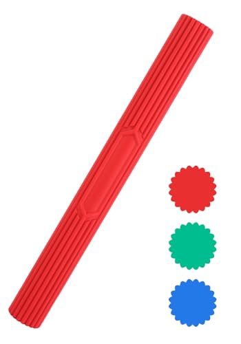 Inspack Flex Tennis Elbow Therapy Bar, Flexbar Treatment, Grip Strength Trainer, Therabars Flex Bars Physical Tendonitis, Wrist, Pain Relief, Forearm Strengthener Hand Exercise, Resistance Twist 25lb 15lb 10lb - color: Red_10LB