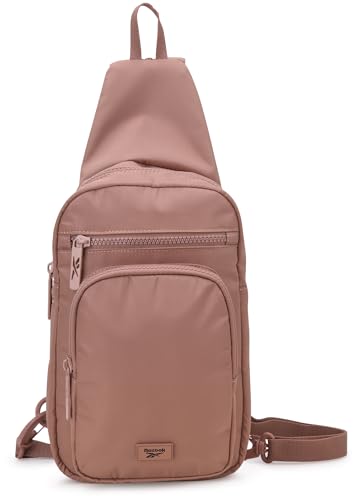 Reebok Unisex Crossbody Bag - Convertible Compact Durable Cross Body Bag for Women and Men - Gym and Travel Essentials, Size One Size, Cosmos Choco Malt - color: Cosmos Choco Malt