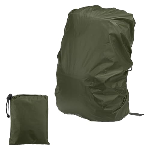 PATIKIL Waterproof Backpack Rain Cover with Anti-Slip Cross Buckle Straps & Drawstring Bag for Hiking Camping Traveling - color: Dark Green, size: Medium