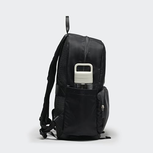 Pander 22L Casual Daypack Everyday Backpack with Luggage Sleeve Smooth Webbing Handle Professional Commuter School Bag, Black - color: Black