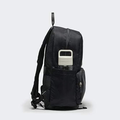 Pander 22L Casual Daypack Everyday Backpack with Luggage Sleeve Smooth Webbing Handle Professional Commuter School Bag, Black - color: Black