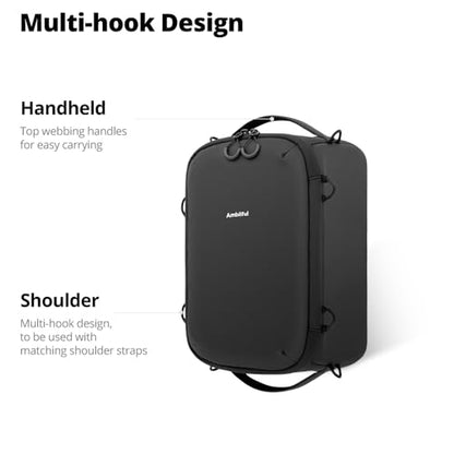 AMBITFUL Small Camera Cube Insert for Backpack, Waterproof Padded Camera Insert with Dividers for Travel Photography Gear Organizer (5.5L)