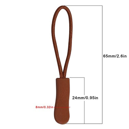 Urmspst 20PCS Zipper Pulls Replacement Zipper Pulls Zipper Tabs, (Rust Color) - color: 14. Rust color