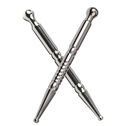 FeelFree Sport Deep Tissue Massage Tool-Stainless Steel Acupuncture Pen-Trigger Point Massage Relief Pain Therapy Tools Full Body Relaxing Trigger Self-Massage Acupressure Bar (B) - style: B