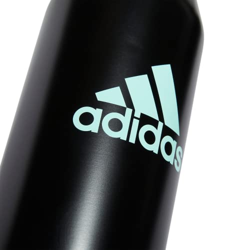 adidas Metal Water Bottle 1L - color: Black/Pulse Mint Green/Blue Fusion