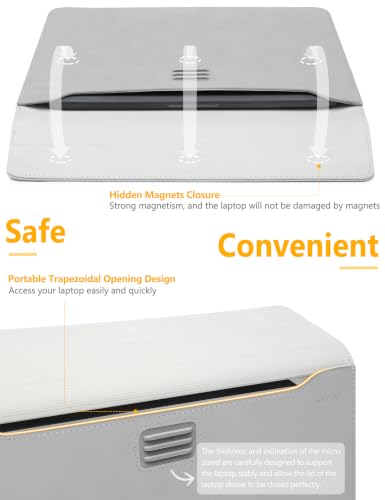 HYZUO 13 Inch Laptop Sleeve PC Case for MacBook Pro 13 M2 M1 2026-2016, 13" MacBook Neo 2026 A3404, MacBook Air 13 M5 A3449 M4 M3 M2 M1 2026-2018, 13" iPad Pro/Air, Surface Pro, XPS 13, Light Gray - color: Light Gray, size: 13 Inch