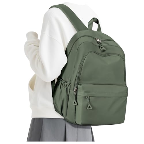 suwasp Casual Laptop Backpack for Women Men Waterproof Lightweight Backpacks Bag 15.6inch Laptop Daypack Large Capacity Backpack, Sage Green - color: Sage Green