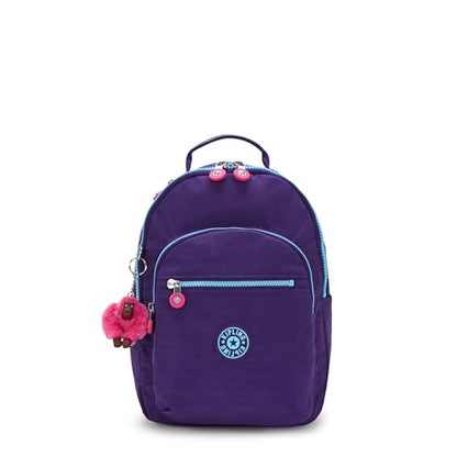 Kipling Women’s Seoul Small Tablet Backpack, Durable, Padded Shoulder Straps with Tablet Sleeve, VIP Purple - color: Vip Purple, size: 10''L x 13.75''H x 6.25''D