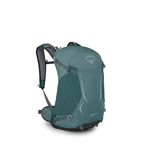 Osprey Hikelite 26L Durable Hiking Backpack - Travel Daypack with Rain Cover for Men and Women, Cascade Blue - color: Cascade Blue, style: 26l