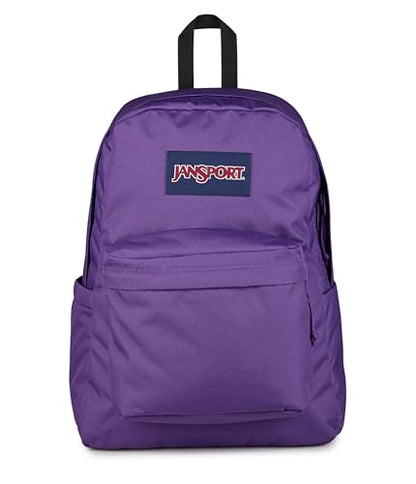JanSport SuperBreak Plus Backpack with Padded 15-inch Laptop Sleeve and Integrated Bottle Pocket - Spacious and Durable Daypack for Work and Travel, Grape Jelly - color: Grape Jelly
