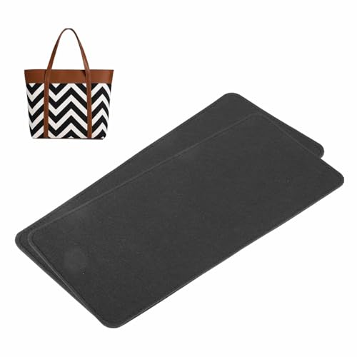 MECCANIXITY 2pcs Felt Base Shaper, 14.8 x 6.7 Inch Purse Base Shaper Tote Bottom Insert Purse Pads for the Bottom of Handbags Tote Bags Backpack Handbags Organizers, Black - color: Black, size: 14.8 x 6.7 Inch