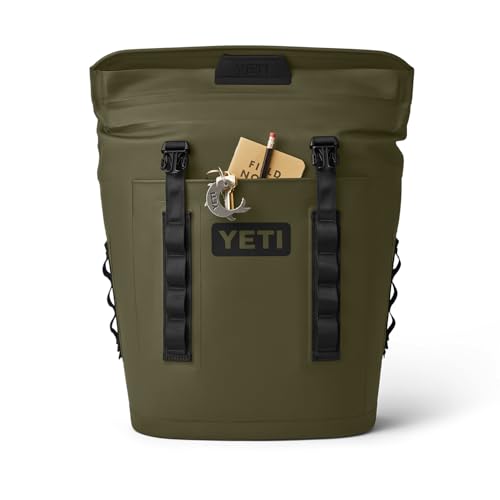YETI Hopper M Series Backpack Soft Sided Coolers with MagShield Access - color: Olive, size: M12