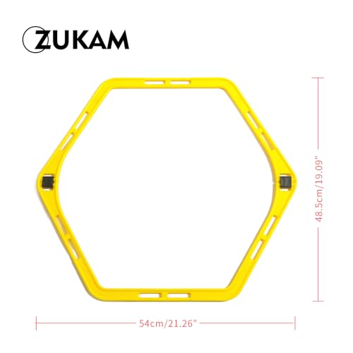 Hex Agility Rings for Speed Training & Agility Footwork Training Speed Hurdles Ladder - size: 6 RING