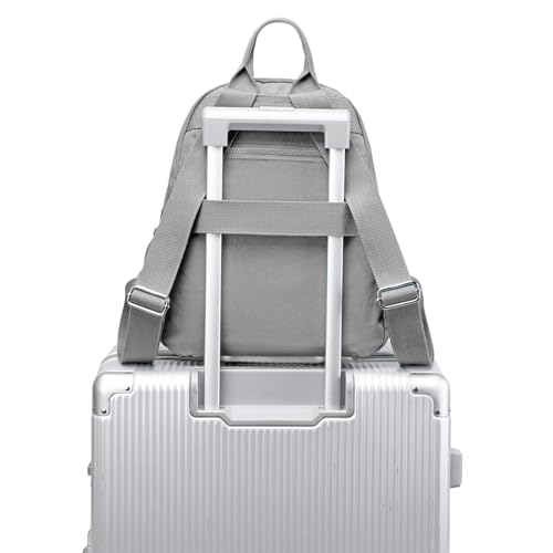 Mini Backpack Purse for Women, Stylish Daypack Shoulder Bag, Small Lightweight Daypack for Work Travle College (A- Light Grey) - color: A- Light Grey
