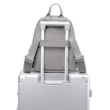 Mini Backpack Purse for Women, Stylish Daypack Shoulder Bag, Small Lightweight Daypack for Work Travle College (A- Light Grey) - color: A- Light Grey