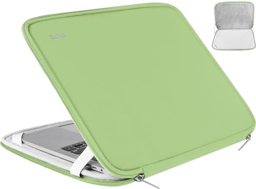 Laptop Sleeve Case 15.6 Inch, Durable Shockproof Protective Cover Flip Case Briefcase Carrying Bag Compatible with 15.6" HP, ASUS, Lenovo, Acer, Notebook, Computer, Light Green - color: Light Green, size: 15.6 Inch