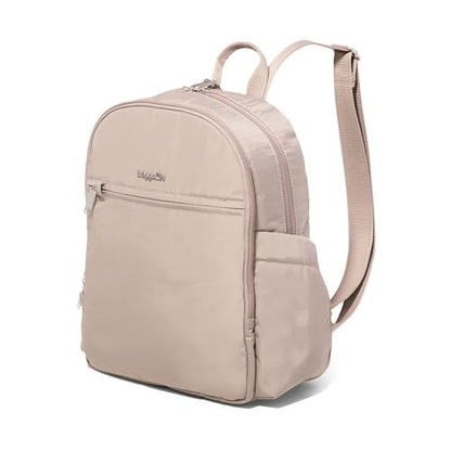 Securtex Anti-Theft Getaway Backpack - 9.4"x13"x5" Travel Safe Bag w/Locking Zippers, Slash-Resistant, RFID - color: Moonrock