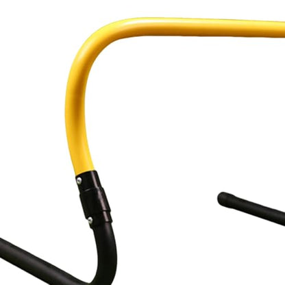 Agility Hurdle Foldable Jumping Bar Speed Training Equipment Obstacle Rack PP Construction for Fitness Strength Endurance Suitable for Team Sports - color: Yellow Black