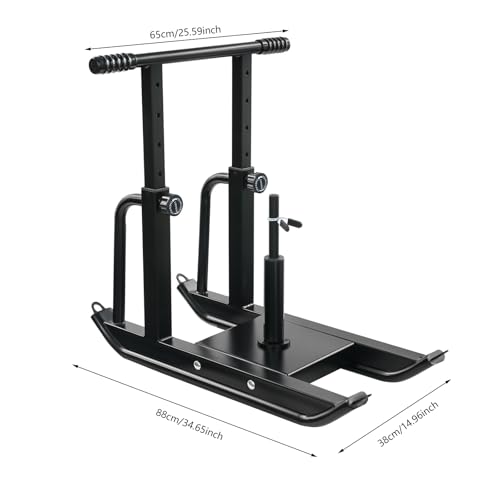 Weight Training Pull Sled, Football Sleds and Chutes Fitness Workout Sled Push Gym Equipment Football Training Pull Push Running Sled 5 Height Adjustable Levels Adjustable Shoulder Straps