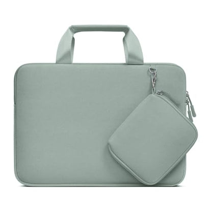 MOSISO Laptop Case 13 inch, Laptop Sleeve Bag Compatible with MacBook Neo 13 / Air M5 M4 M3 M2 M1 2026-2018 / Pro M2 M1, Neoprene Carrying Computer Bag with Handle&Detachable Small Case, Antique Green - color: Antique Green, size: 13 inch